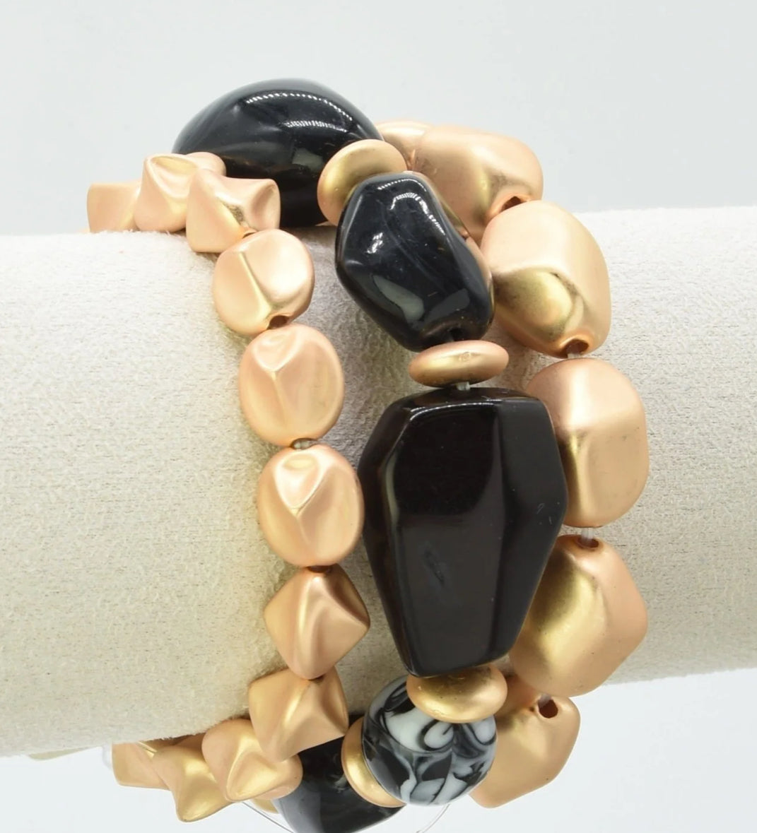 The Halle 3 Piece Stretch Bracelet Set