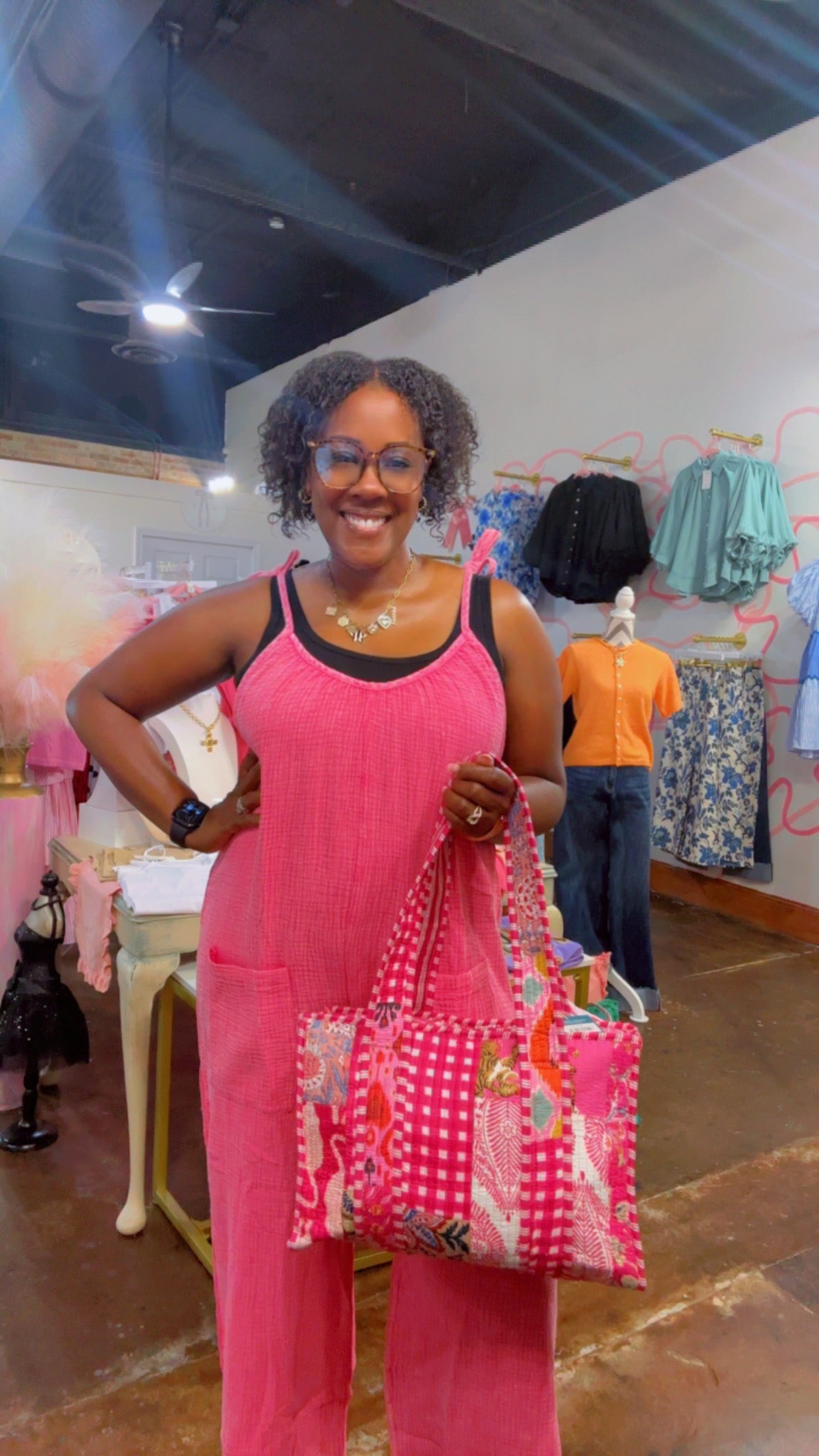 The Bubblegum Jumpsuit: Washed Fuchsia / M