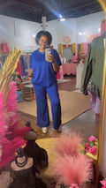 The Scuba Curved Hem Tops and Pants Set