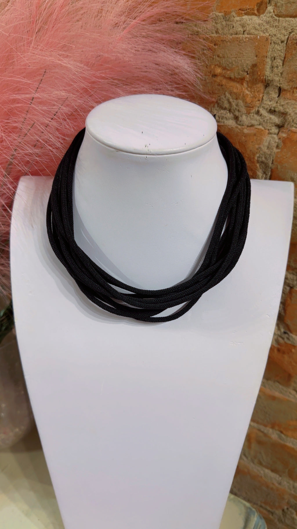 The Cranston Cord Necklace-Black