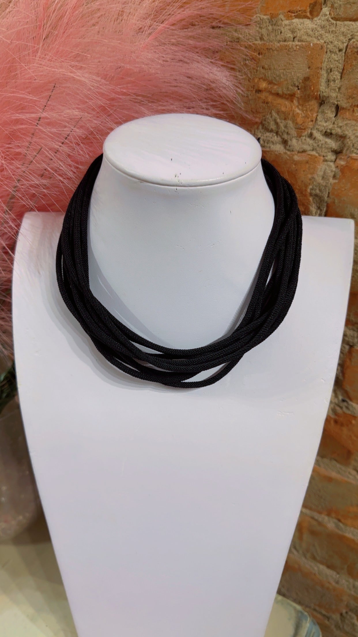 The Cranston Cord Necklace-Black