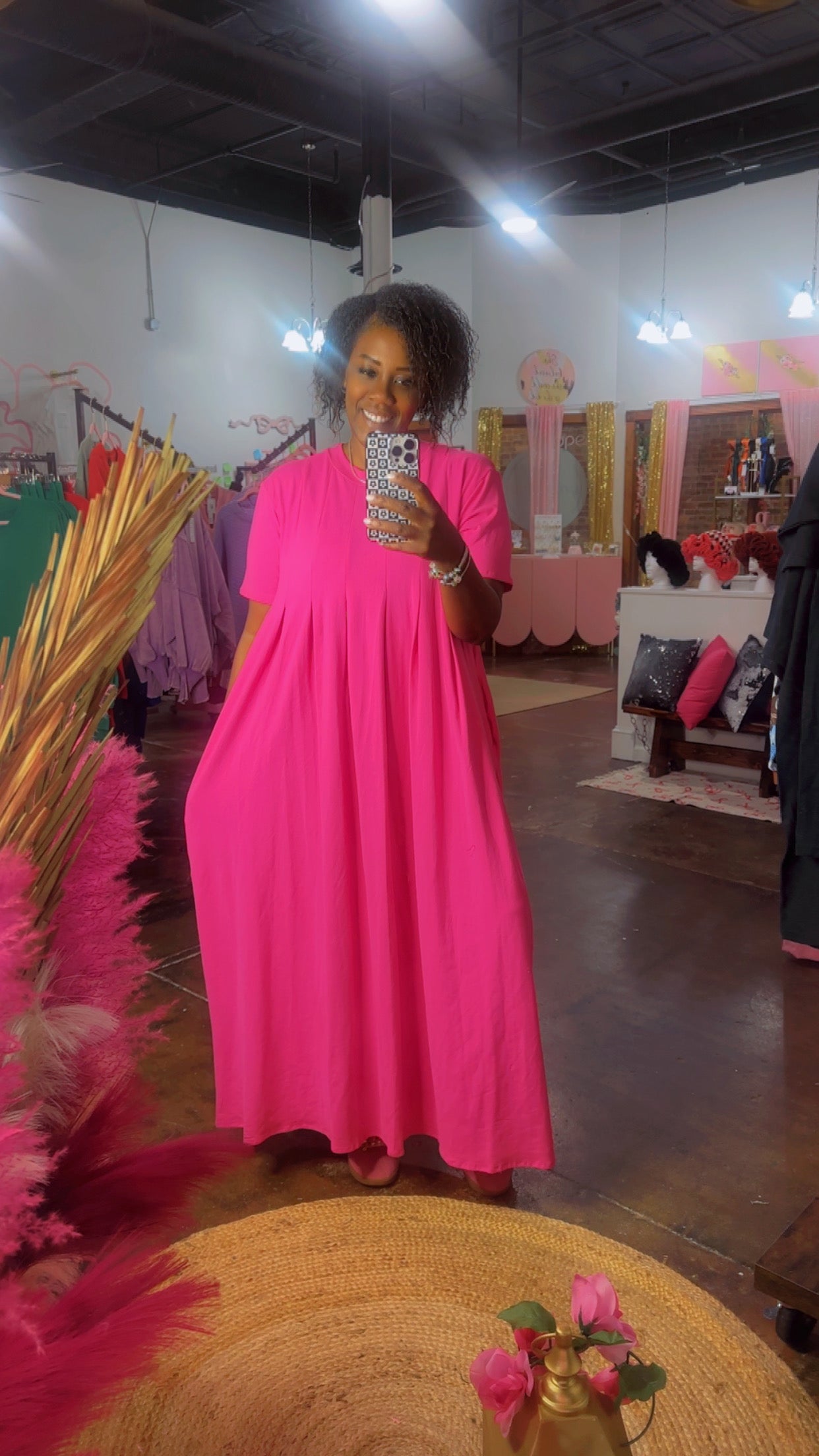The Spring Pleats Maxi Dress