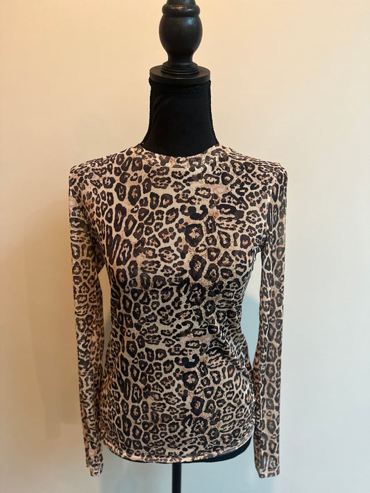 The Cheetah Print Mesh Shirt