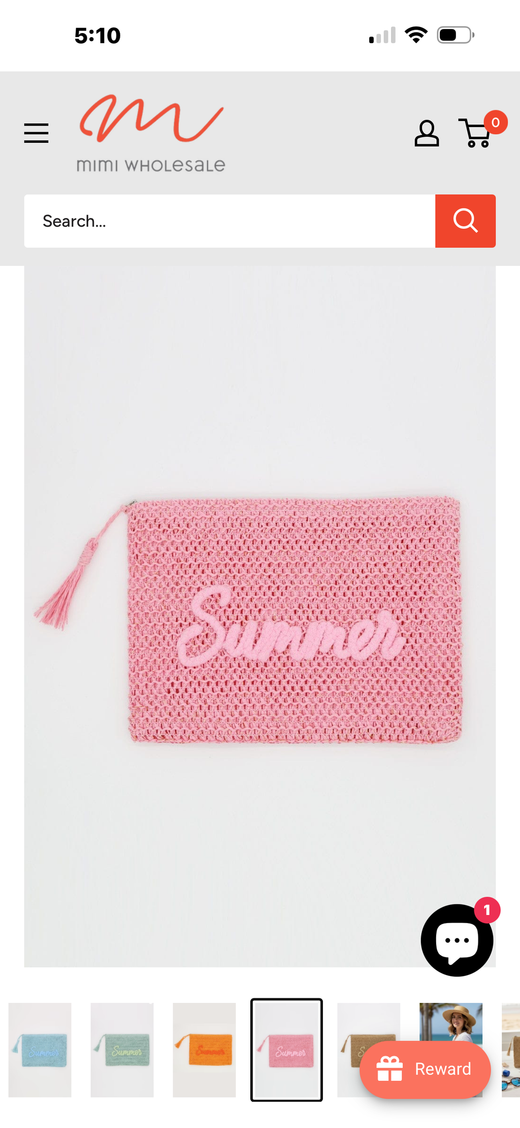 The Straw Summer Pouch