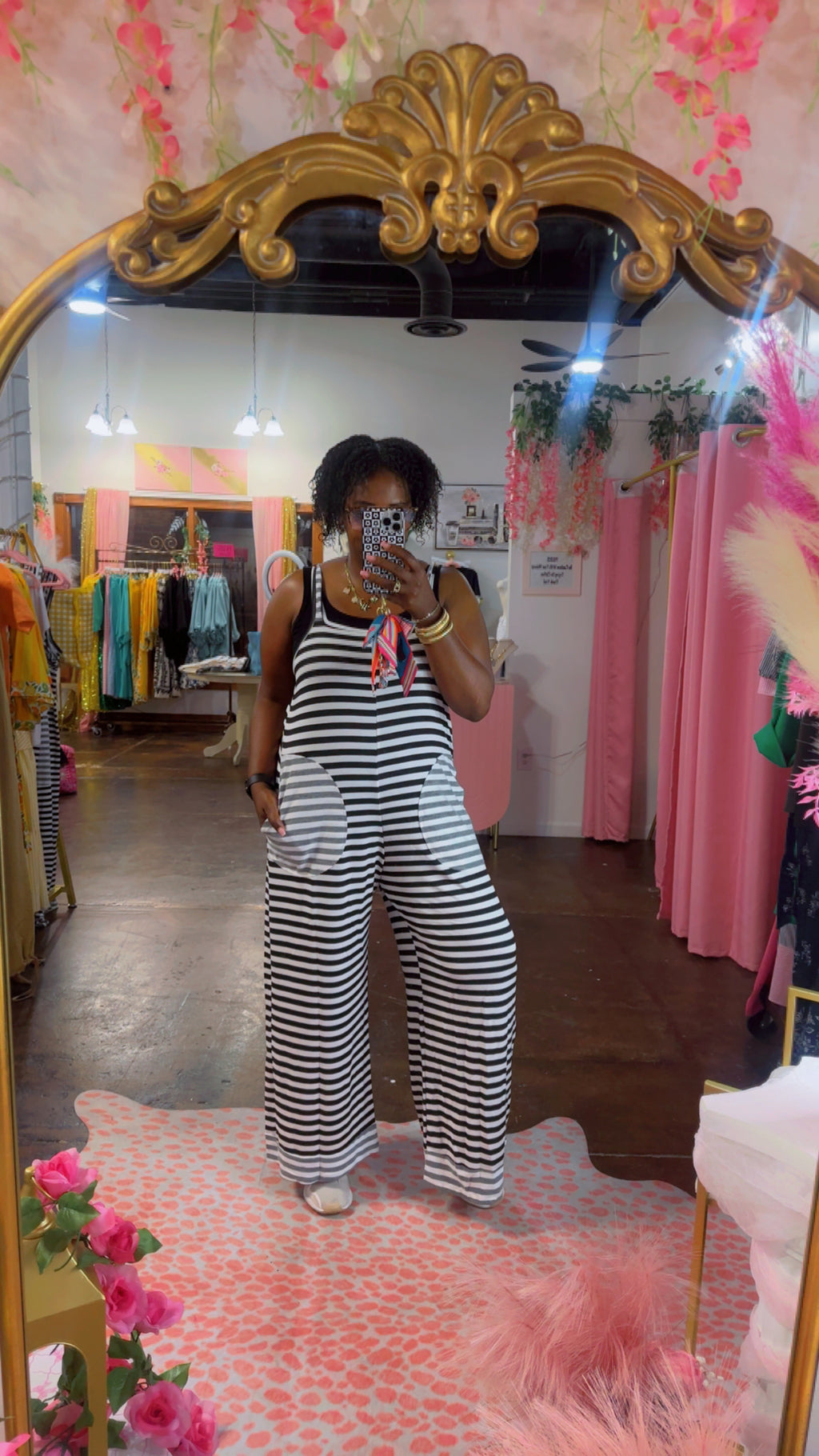 The Roxie Striped Jumpsuit