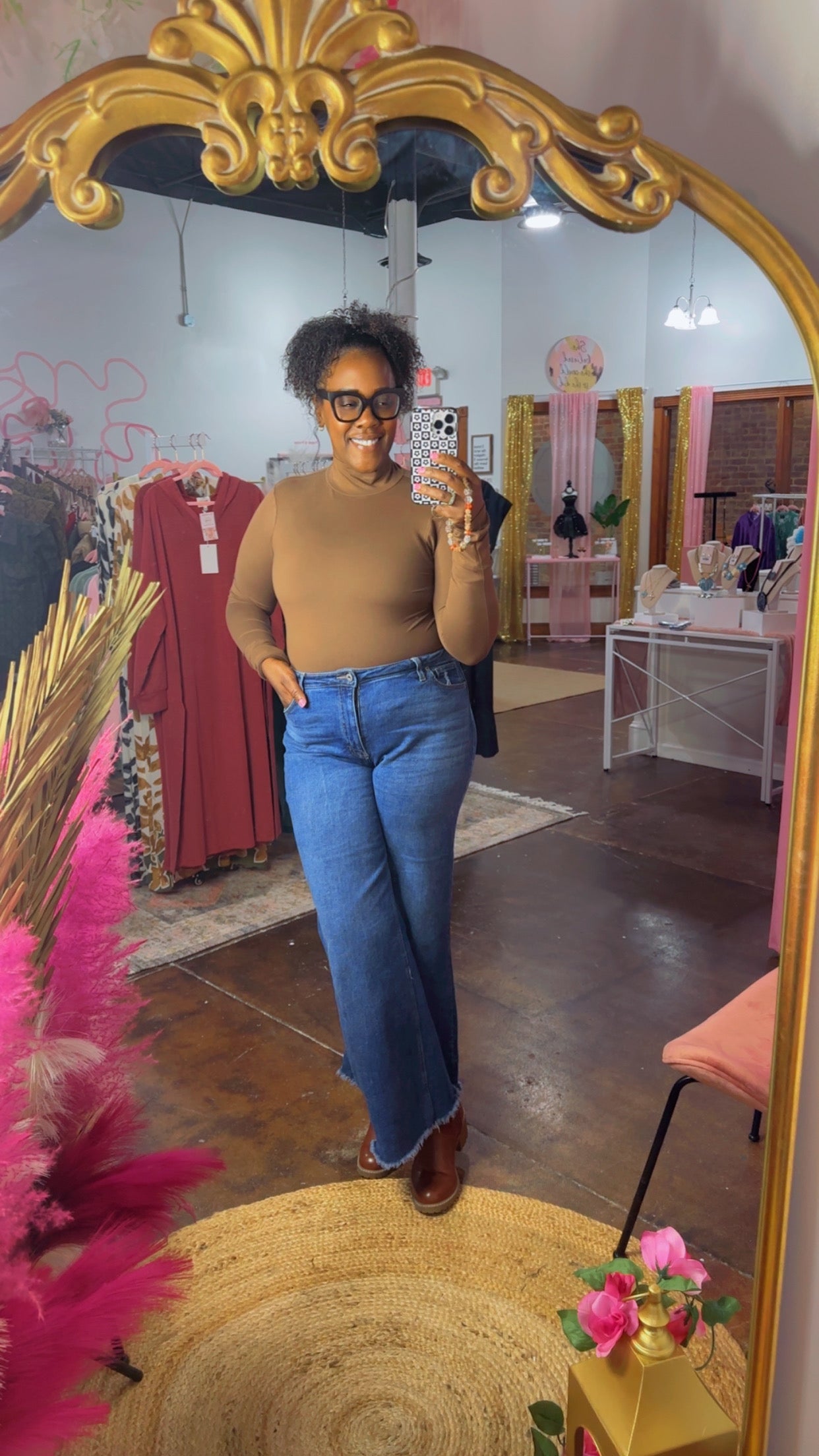 The MOCK NECK LONG SLEEVE BODYSUIT