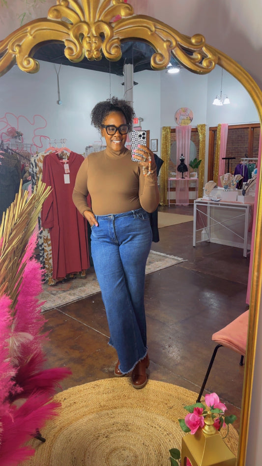 The MOCK NECK LONG SLEEVE BODYSUIT