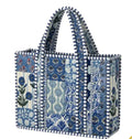 The Mini Blue Patchwork Quilted Tote Bag