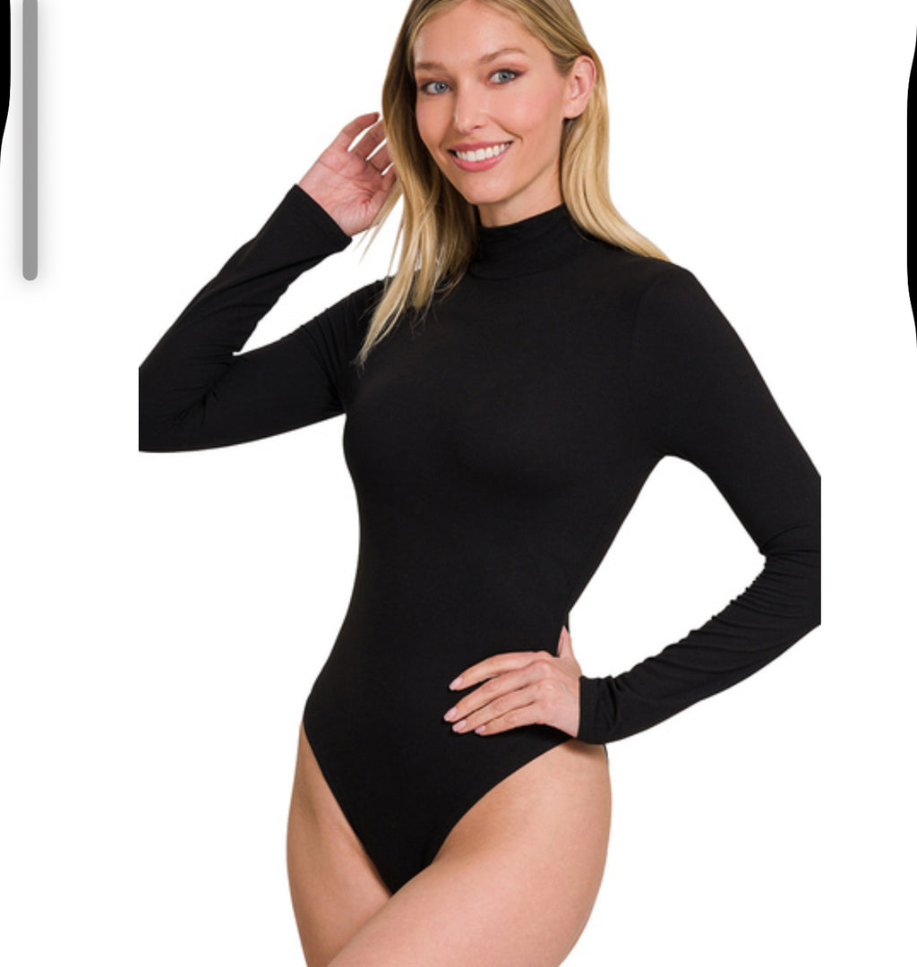 The MOCK NECK LONG SLEEVE BODYSUIT