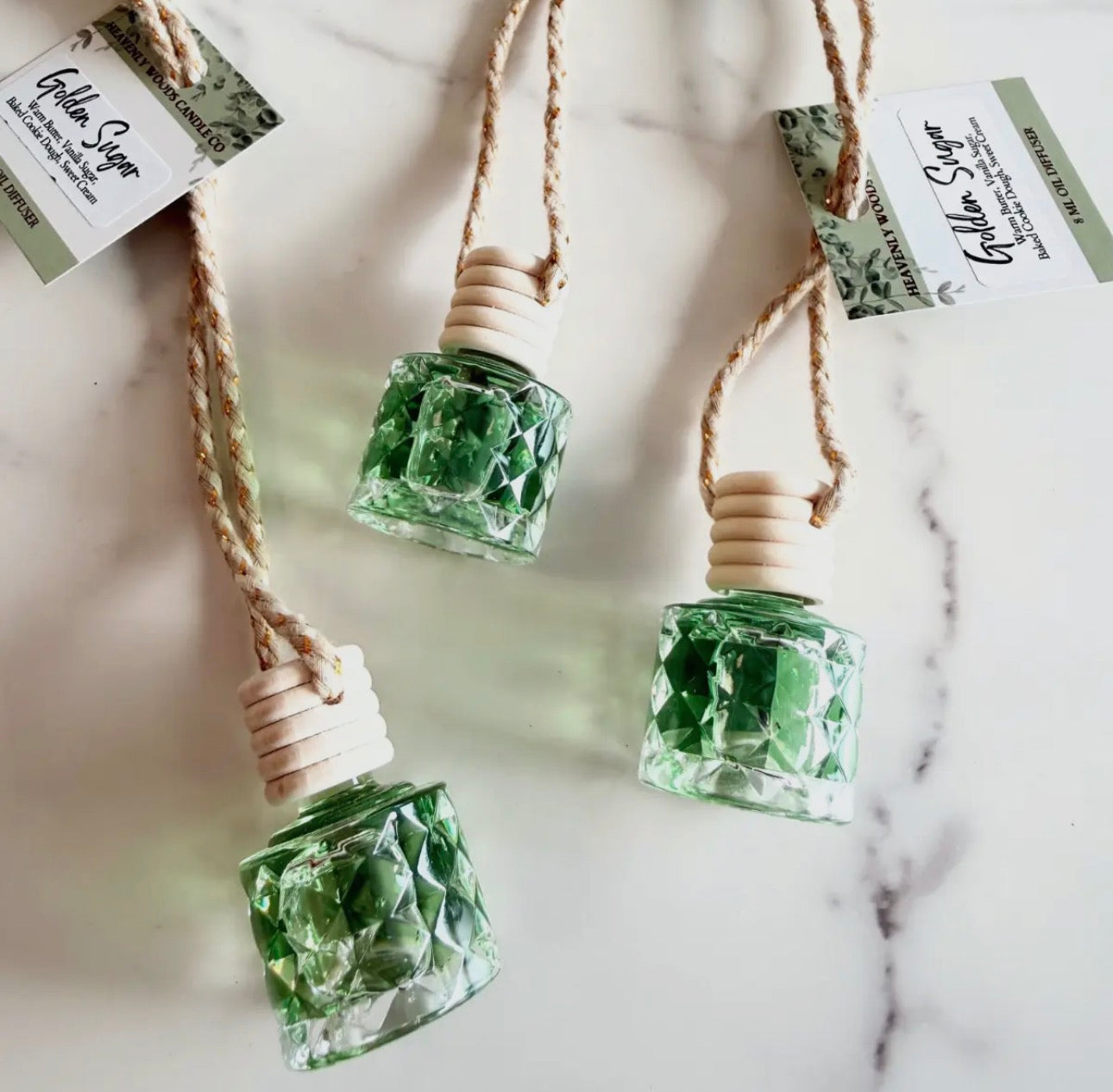 The Golden Sugar Hanging Car Diffuser