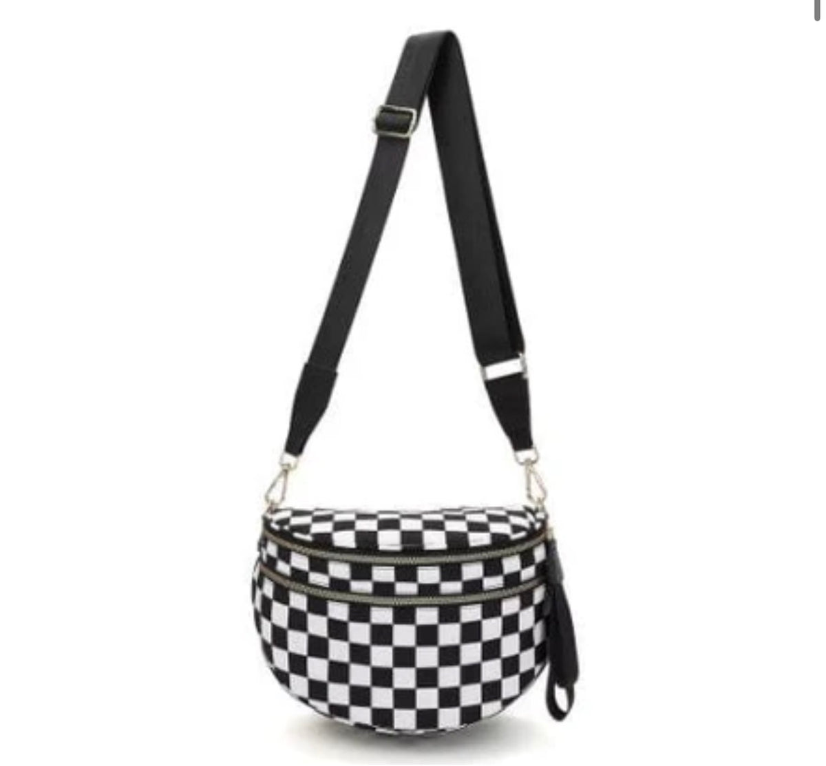 The Checker Sling Bags