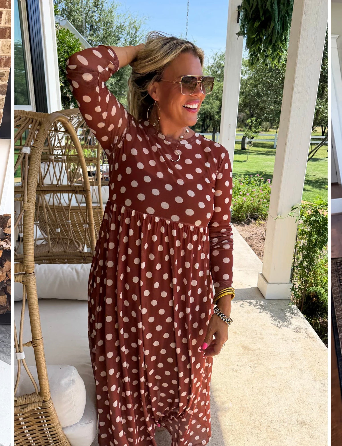 The Countryside Polka Dot Mesh Dress
