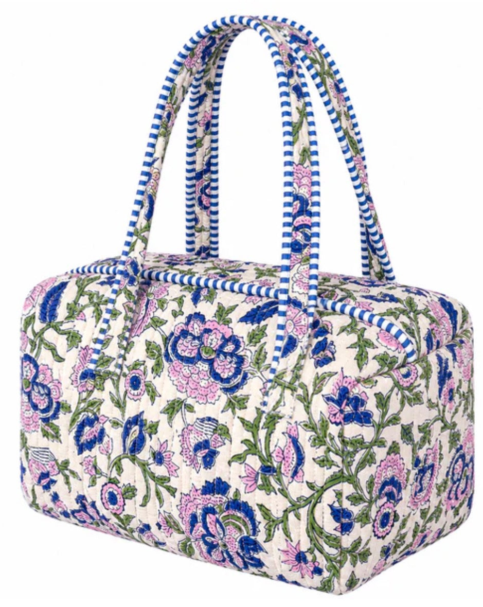 The Purple Floral Quilted Bag