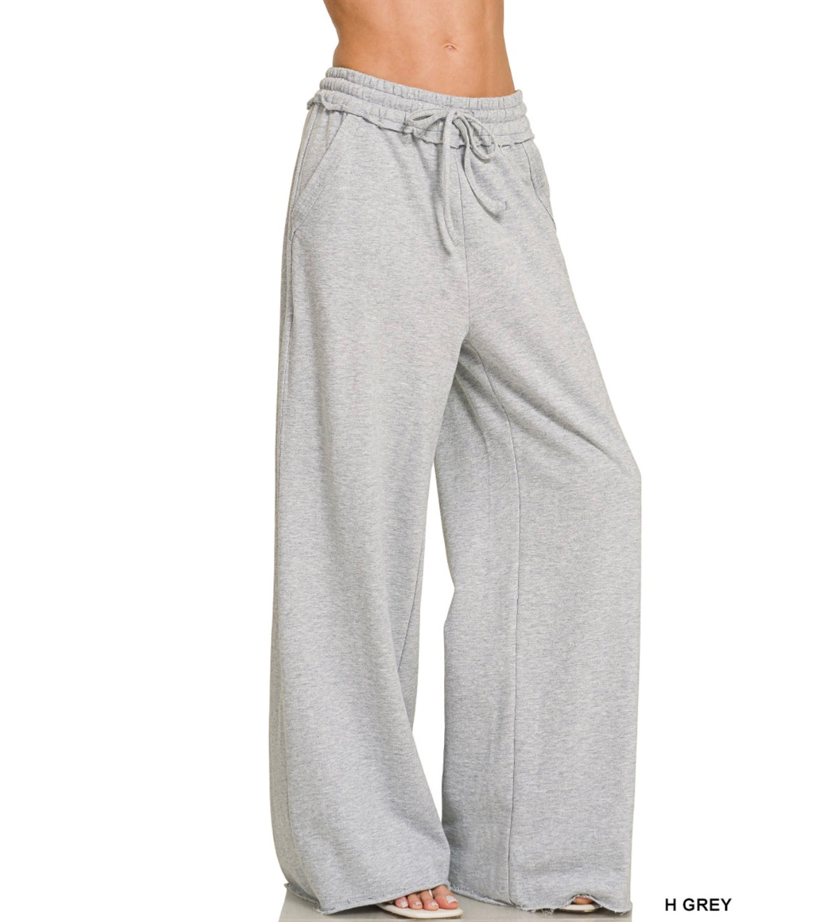 The French Terry Wide leg  Sweatpants