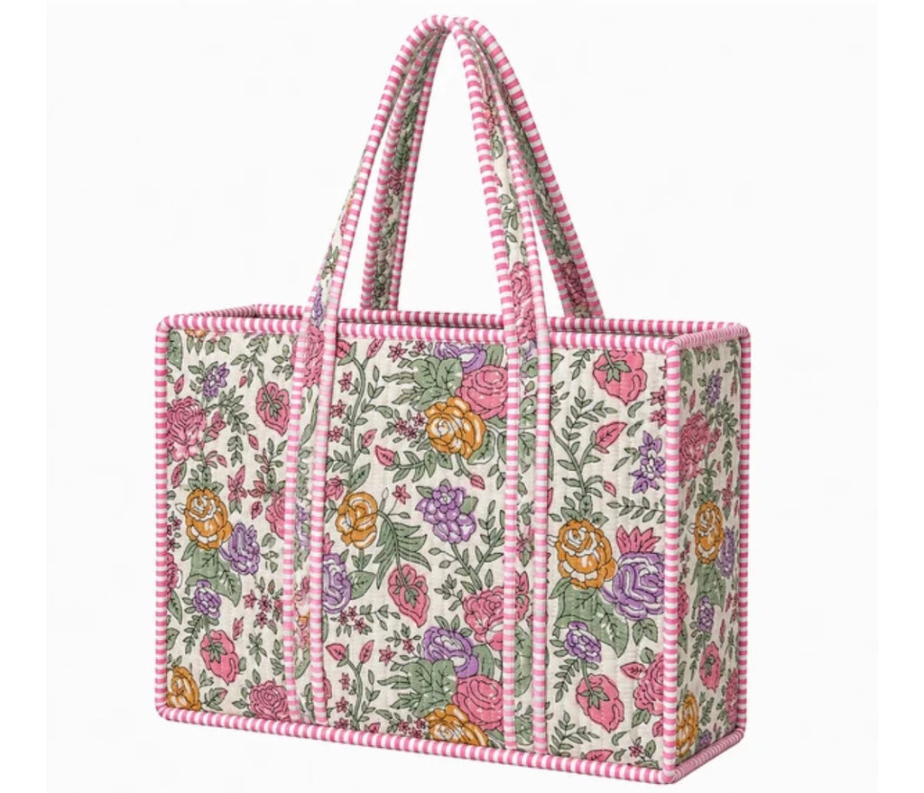 The Pastel Multi Floral Quilted Bag