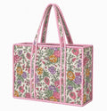 The Pastel Multi Floral Quilted Large Tote