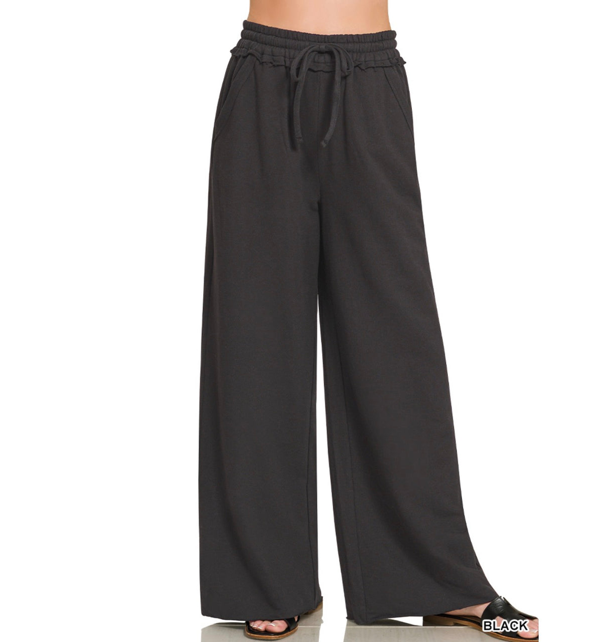 The French Terry Wide leg  Sweatpants