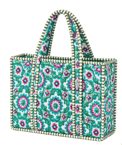 The Aqua Quilted Bag