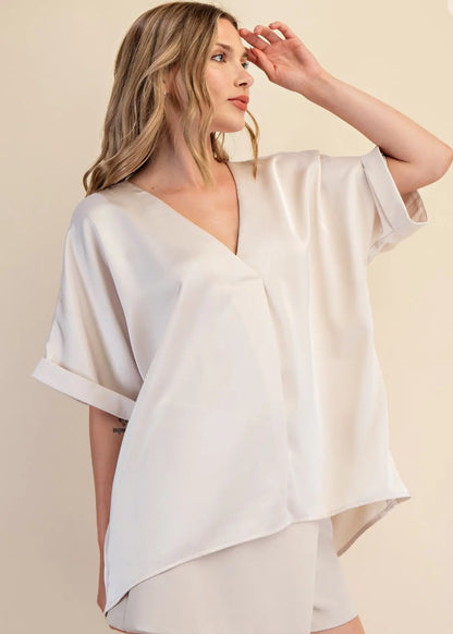 The Heather Blouse (Cream)