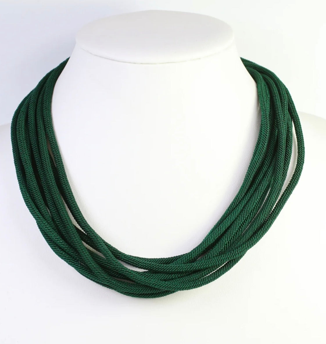The Cranston Cord Necklace-Green