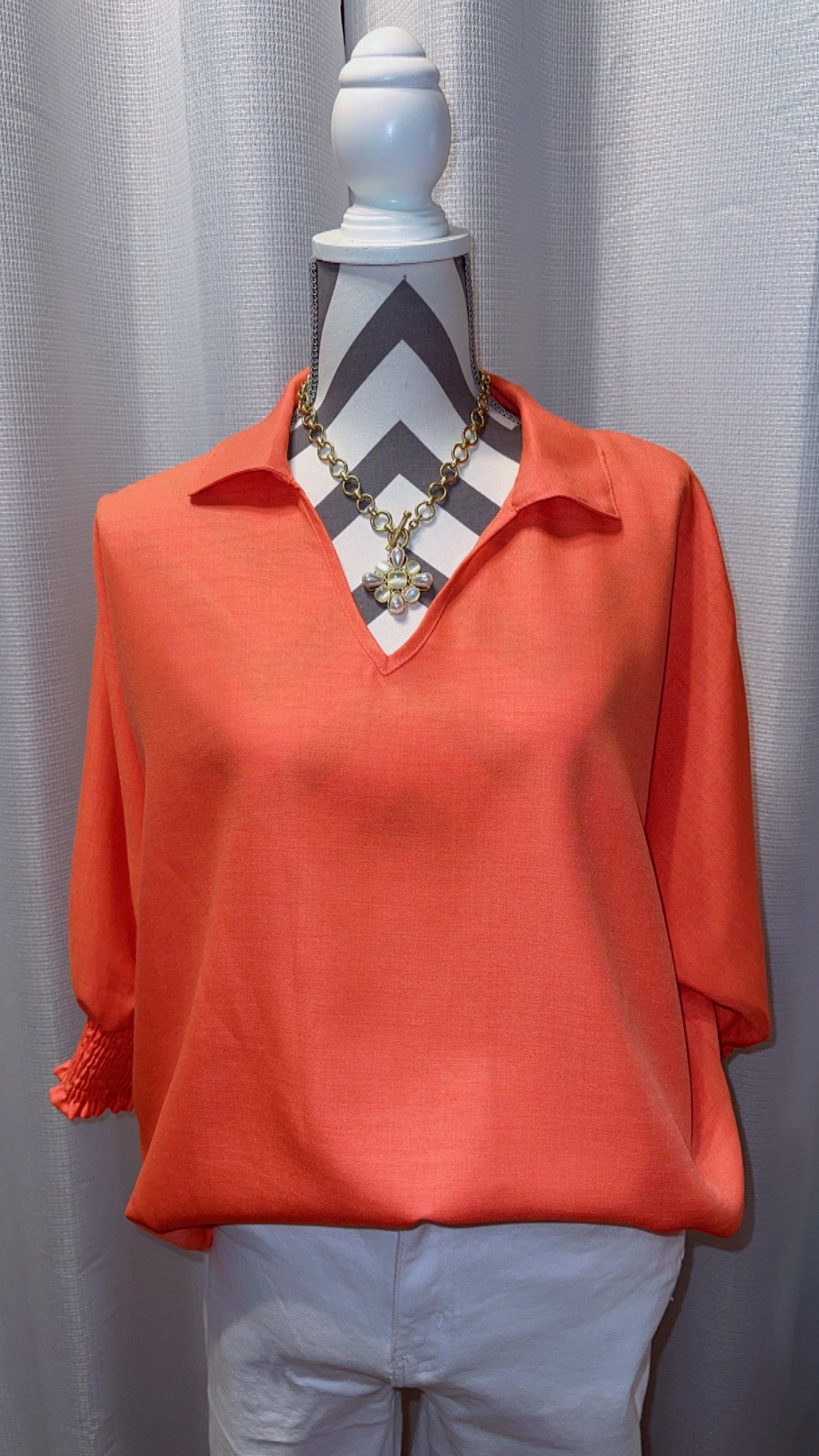 The Classic Lady Top (Coral)