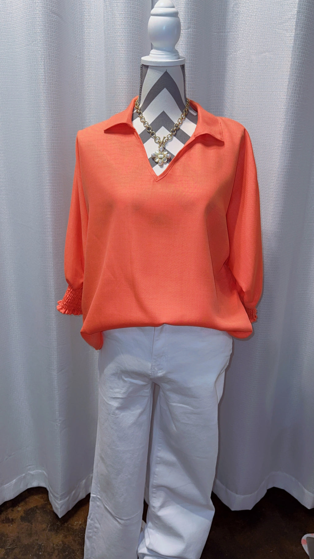 The Classic Lady Top (Coral)