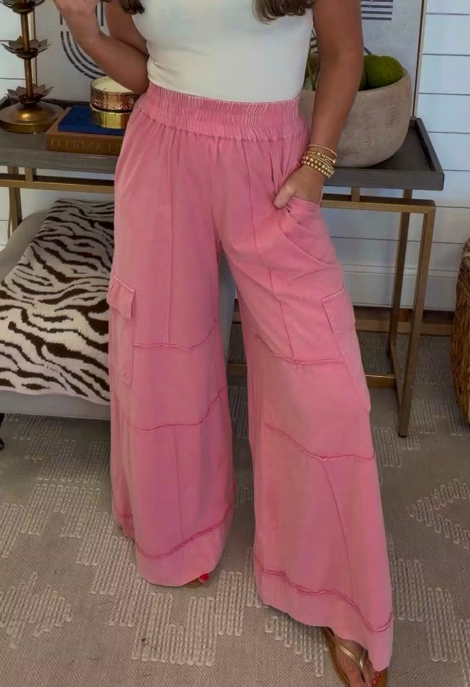 The Pink Cargo Pants