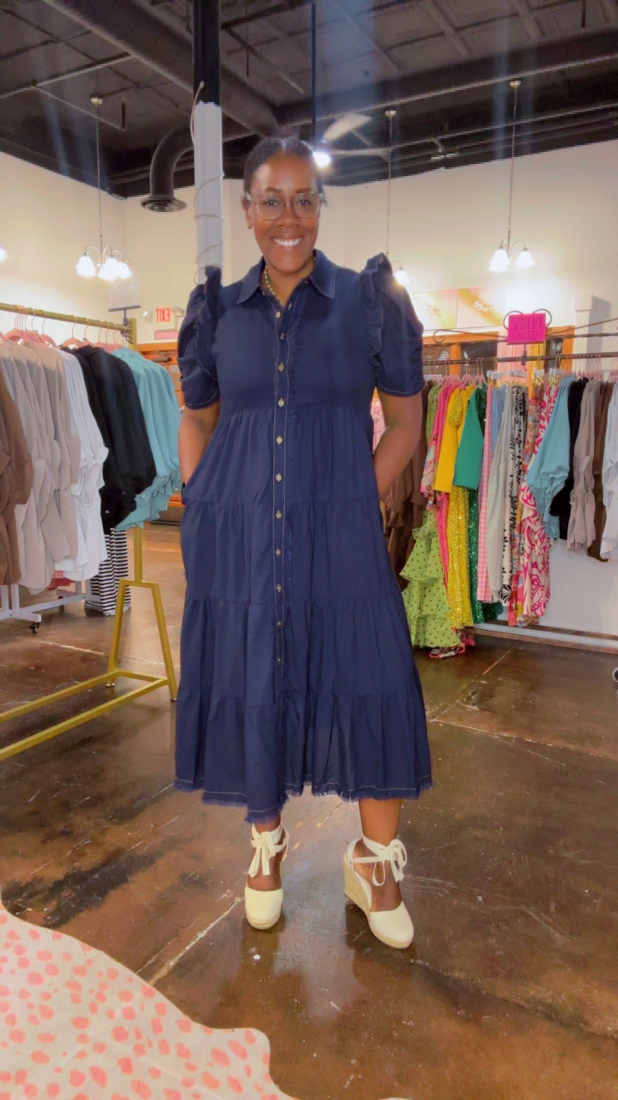 The Denim Farm-girl Dress