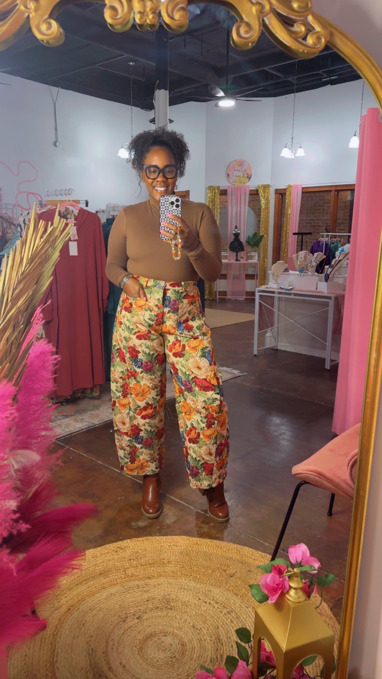 The In The Garden Pants (Red)