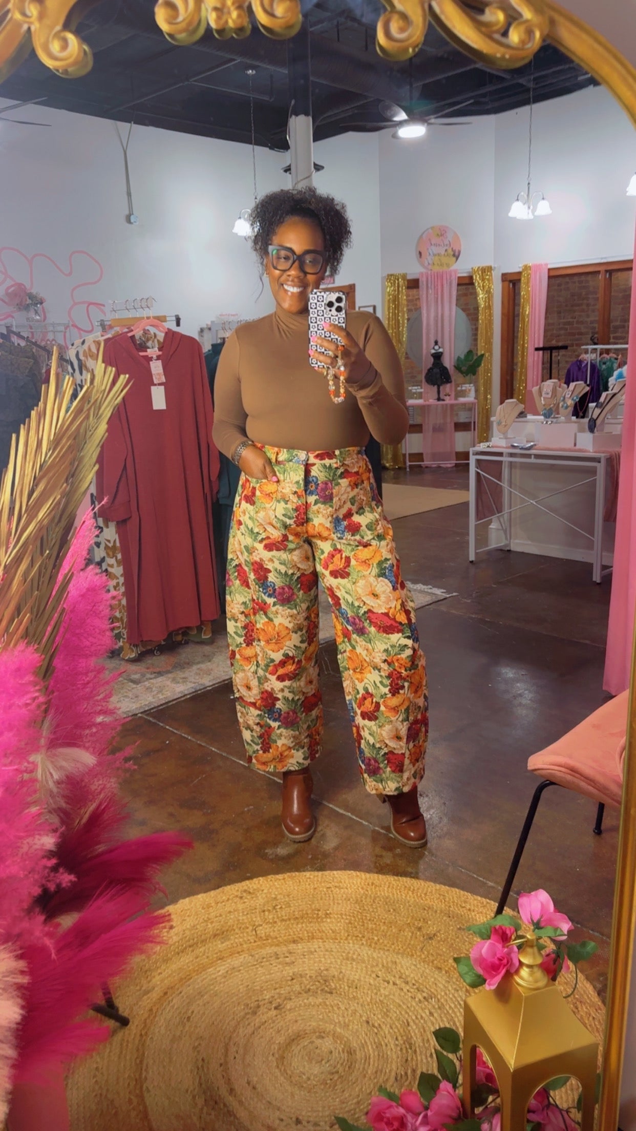The In The Garden Pants (Red)