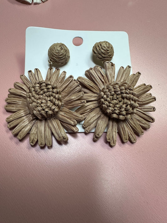 The Flower Rattan Earrings