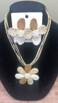 The Boho Flower Necklace Set