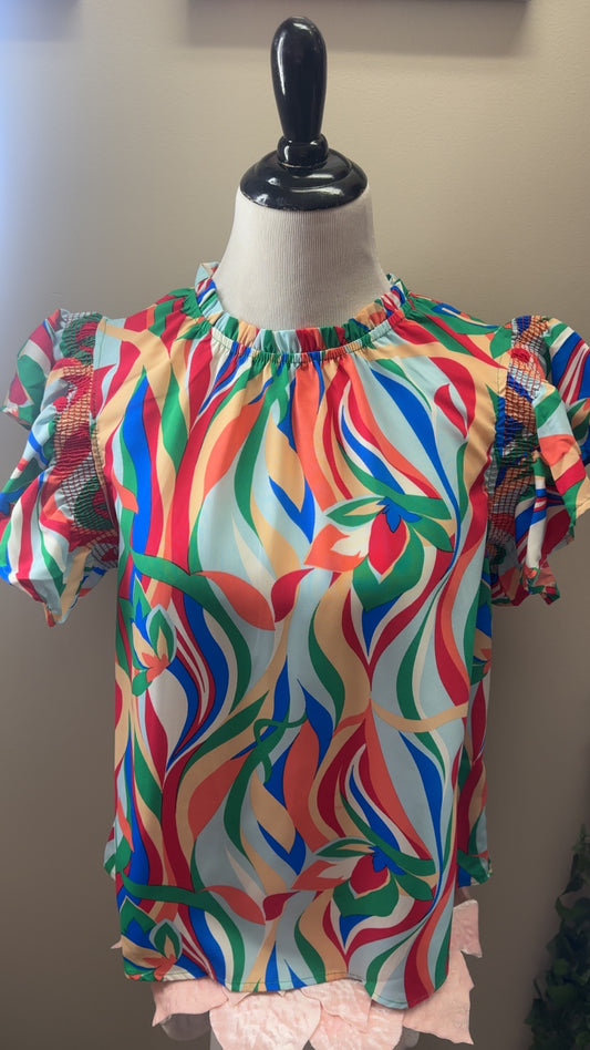 The Flutter Color Blouse