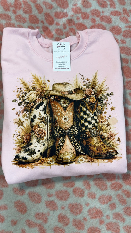 The Southern Girl Boots Sweatshirt