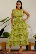The Beverly Polka Dot Tier Dress